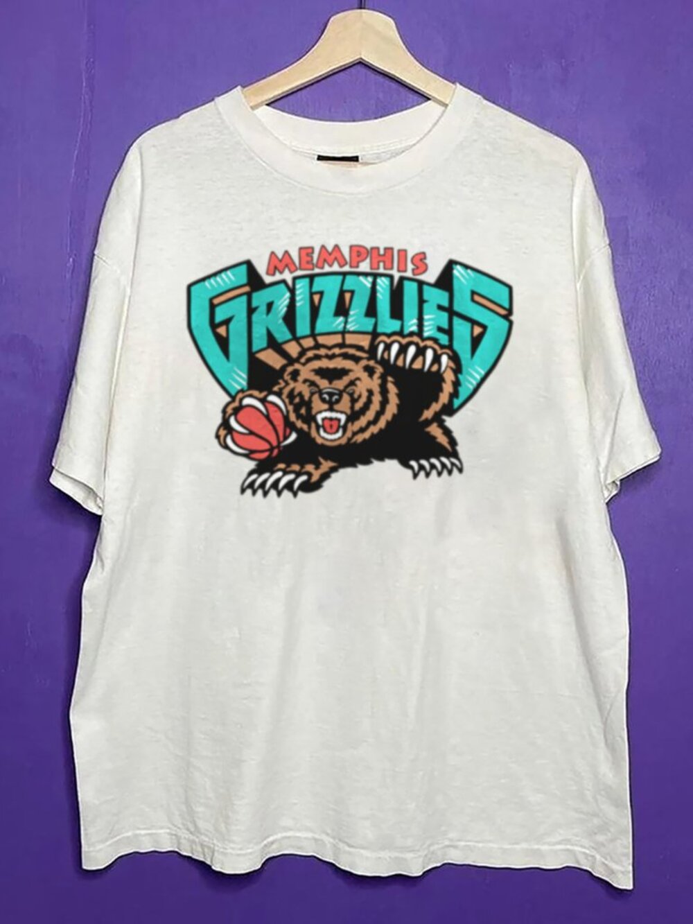 90s Vintage Memphis Grizzlies Basketball Shirt, NBA Memphis Grizzlies Shirt Tee